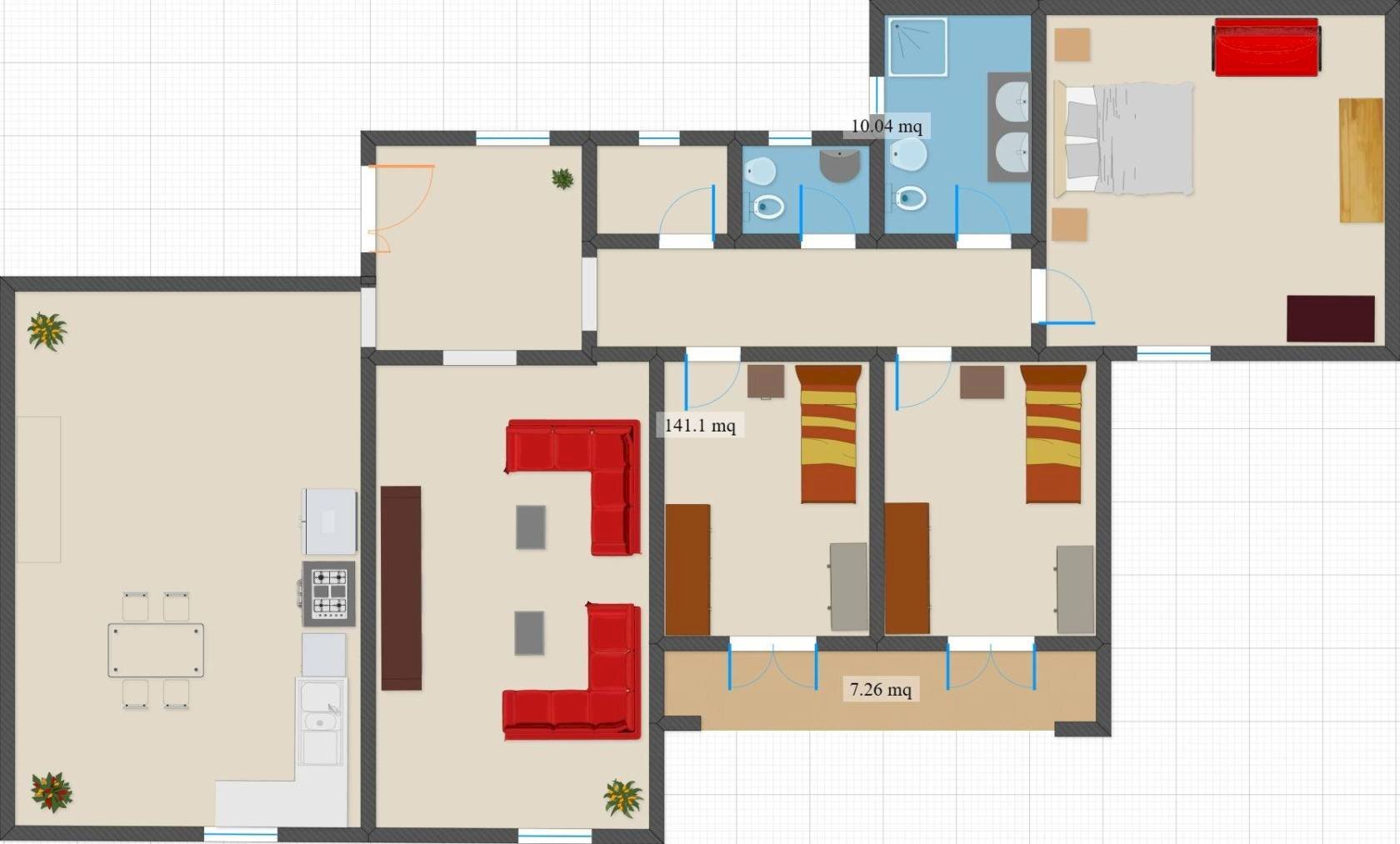 Villa SP223, Gallipoli - planimetria 1