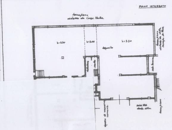 Warehouse via Vittorio Alfieri, Gallipoli - floor plans 1