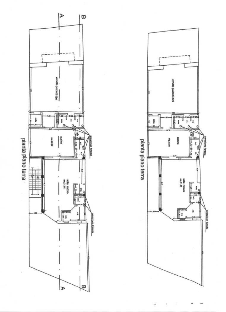 Ristorante corso Annibale, Ugento - planimetria 1