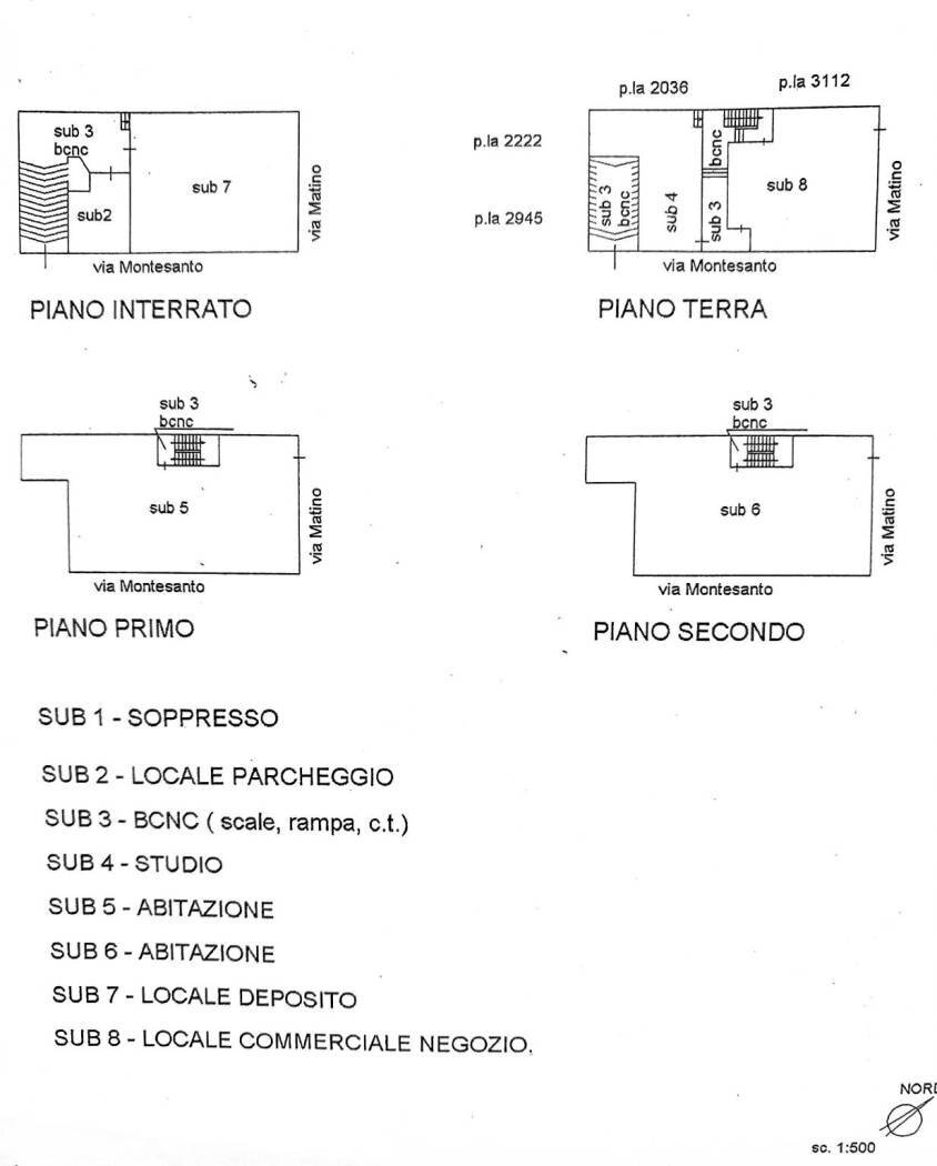 Shop via Matino, Casarano - floor plans 1