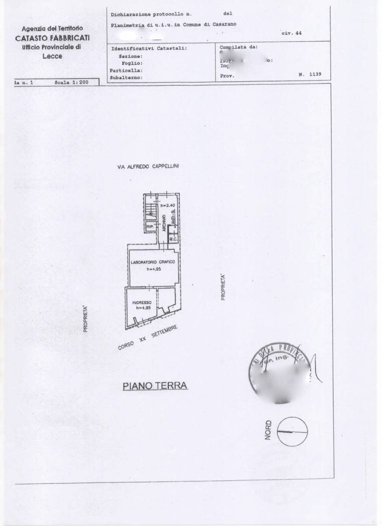 Shop corso 20 Settembre, Casarano - floor plans 1