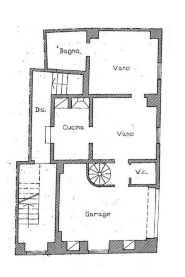 Trilocale via Alessandro Manzoni, Parabita - planimetria 1