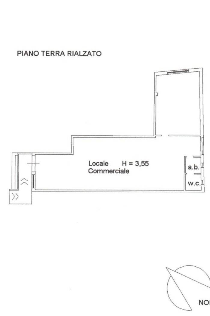 Negozio via Duca delle Puglie, Matino - planimetria 1