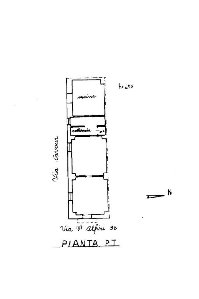 Casa indipendente via Vittorio Alfieri, Supersano - planimetria 1