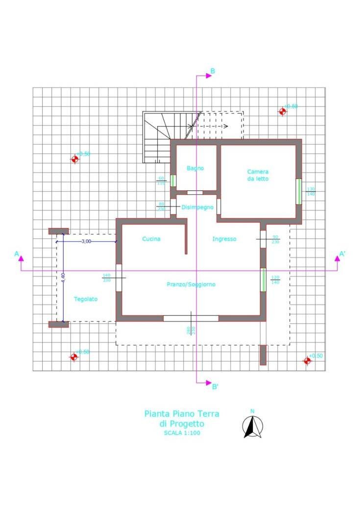 Building land strada Vicinale di Calori, Matino - floor plans 1