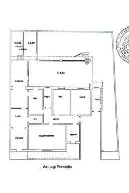 Apartment via Luigi Pirandello, Casarano - floor plans 1