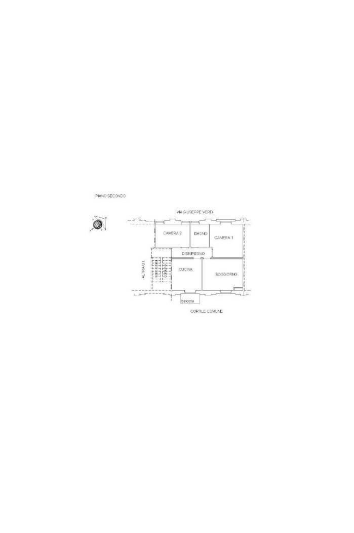 Four-room apartment via Giuseppe Verdi, Poirino - floor plans 1