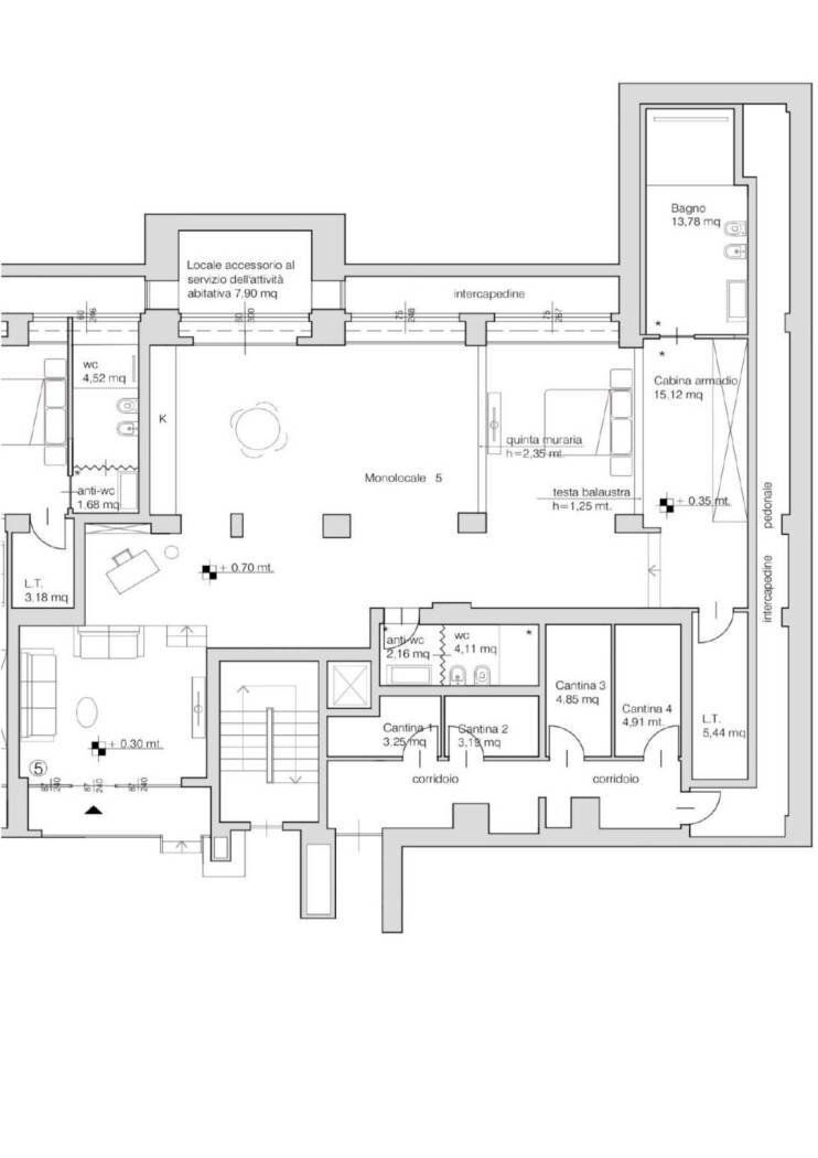 Loft via Ugo Foscolo, 4/a, Torino (zona San Salvario) - planimetria 1