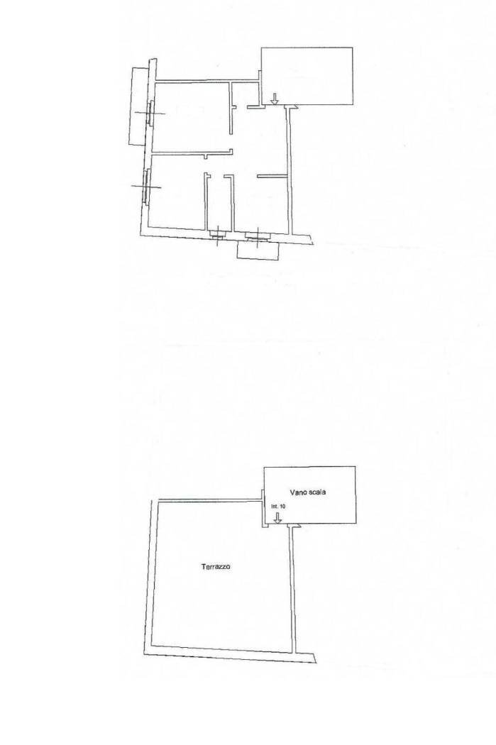 Trilocale via San Bartolomeo del Fossato, 67, Genova (zona Sampierdarena) - planimetria 1