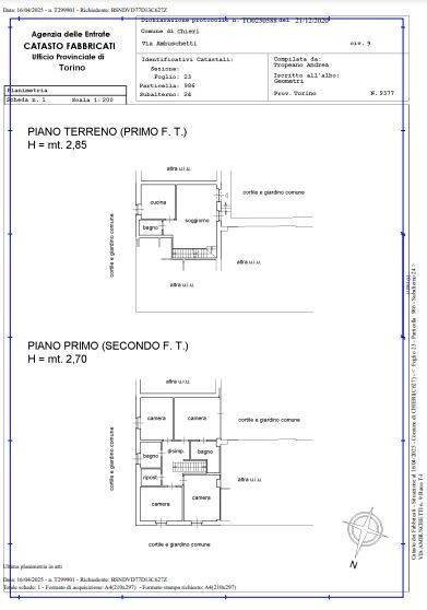 Apartment via Ambuschetti, 9, Chieri - floor plans 1