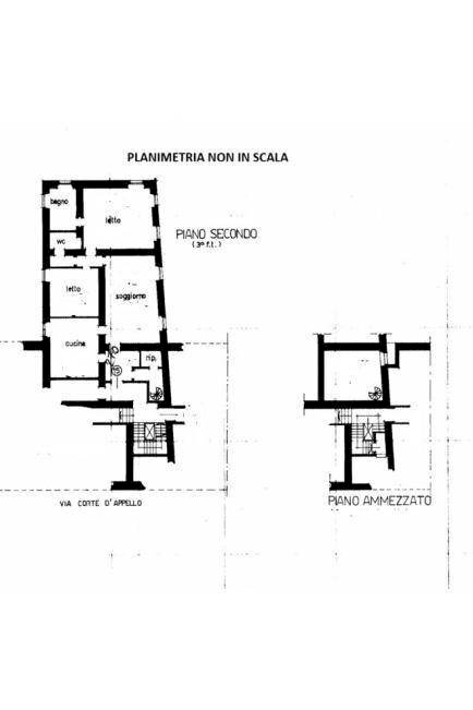Appartamento via Corte d'Appello, Casale Monferrato - planimetria 1