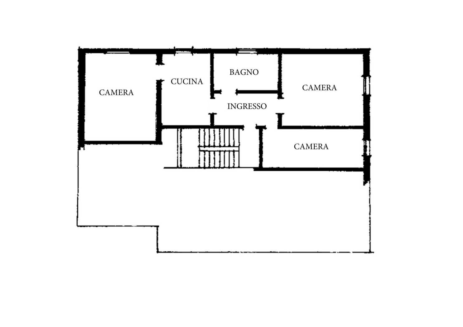 Appartamento via di Corticella, 58, Bologna (zona Bolognina) - planimetria 1