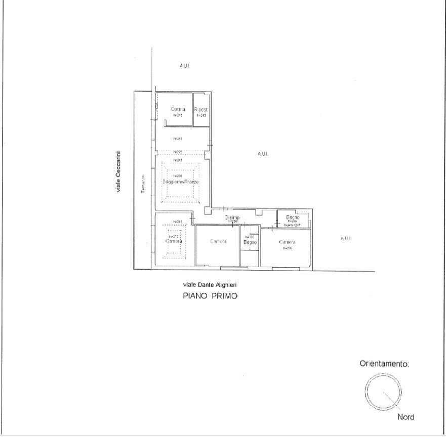 Planimetria - Apartment Viale Dante 7, Riccione - photo 1