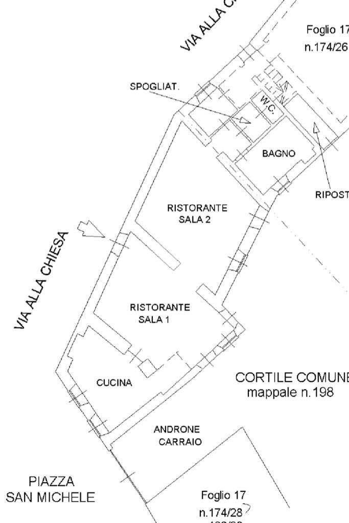 Three-room apartment Piazza san michele, Rosta - floor plans 1