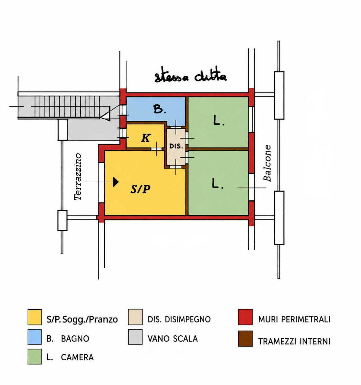 planimetria - Appartamento Via Valona 10, Lecce - planimetria 1