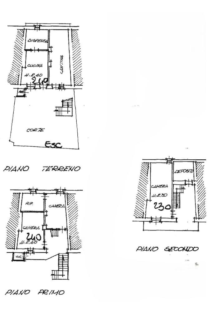 Casa semi indipendente Via Santa Barbara, Rueglio - planimetria 1