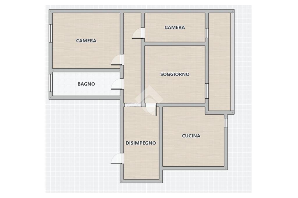 Quadrilocale Via brescia, Parma (zona San Leonardo) - planimetria 1