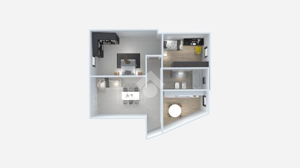 Three-room apartment Via Lauro de Bosis, Santarcangelo di Romagna - floor plans 1