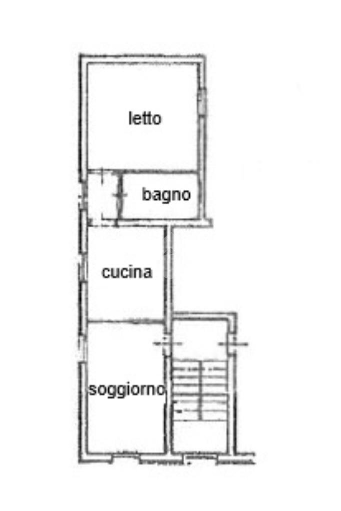 Two-room apartment Via Pietro Saccani, Reggio nell'Emilia - floor plans 1