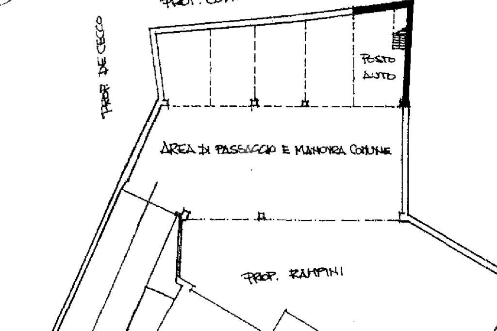 Parking space Via Chiaro Davanzati, Torino (neighborhood Borgo Po) - floor plans 1