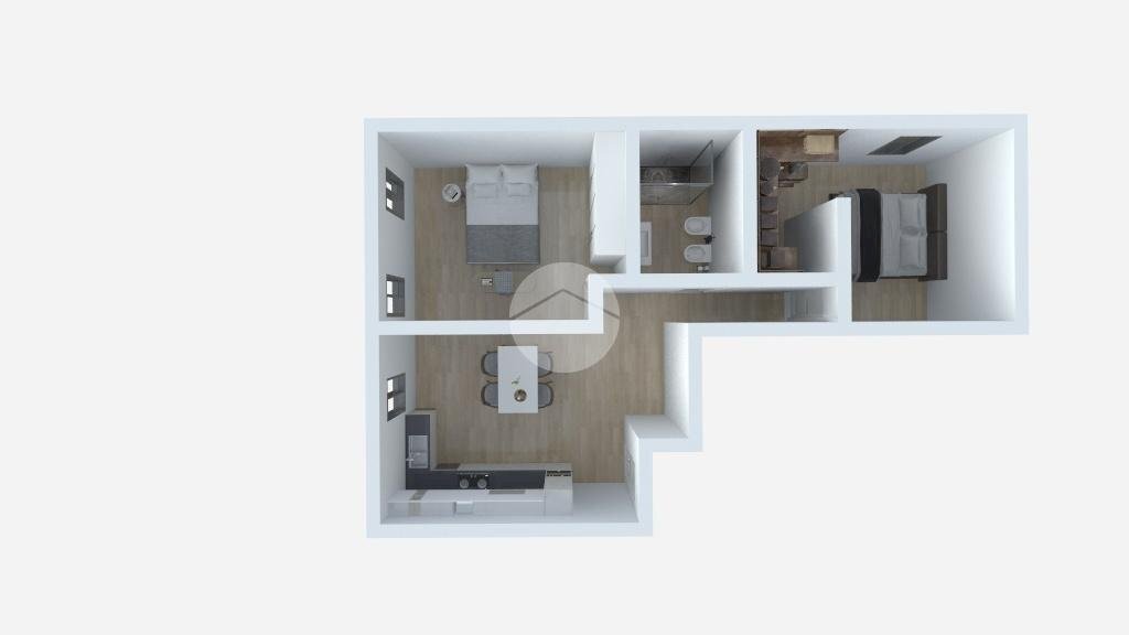 Three-room apartment Via Garibaldi, Carcare - floor plans 1