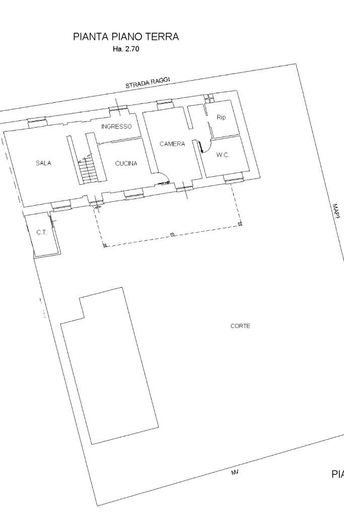 Casa semi indipendente Strada raggi di mandrogne, Alessandria - planimetria 1