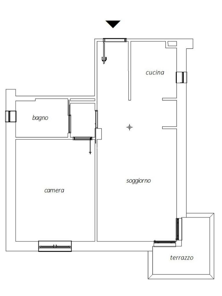 Bilocale Nona strada torre, Segrate - planimetria 1