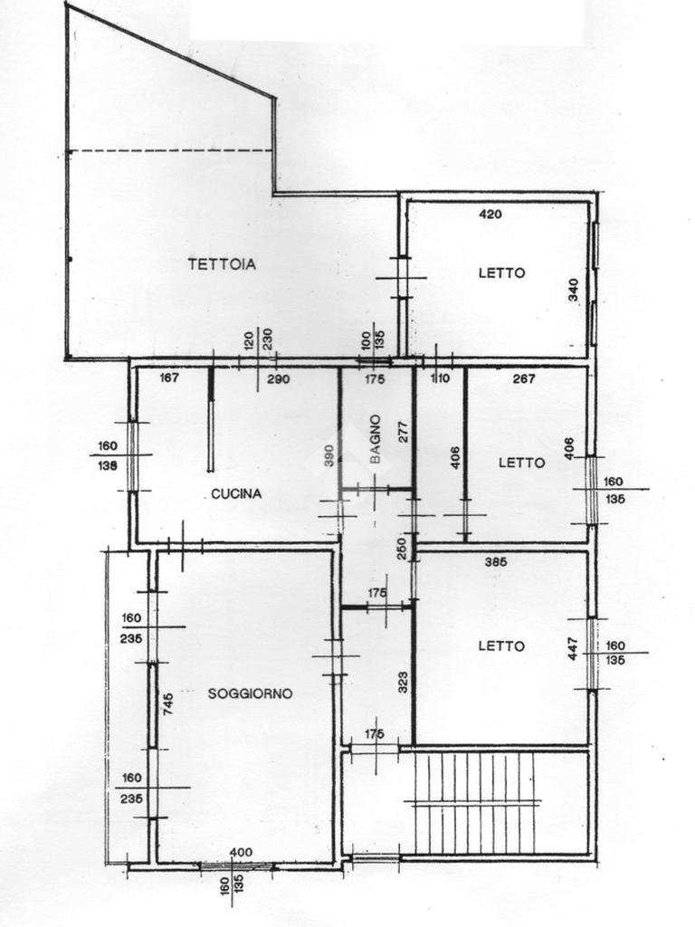 Quadrilocale Via Riva del Garda, Modena (zona Buon Pastore - Parco Amendola) - planimetria 1