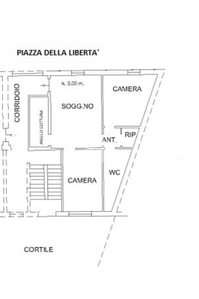 Trilocale Piazza della Libertà, Mirabello Monferrato - planimetria 1