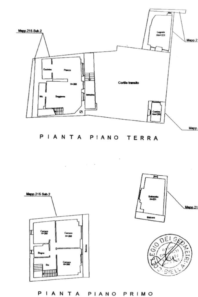 Casa semi indipendente Vicolo Del Carraio, Salussola - planimetria 1