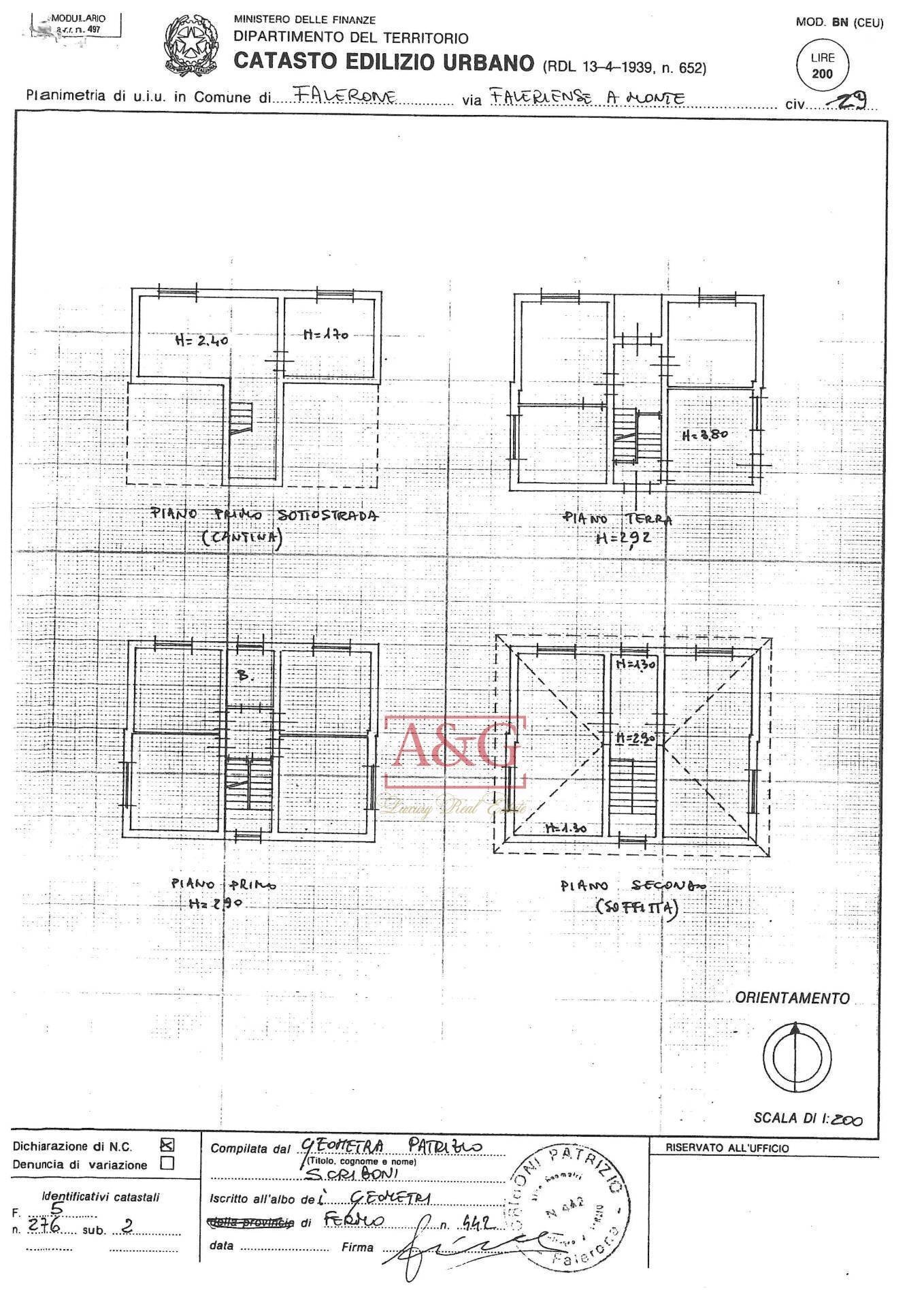 Foto 18 - Casa indipendente Strada Falerienze a Monte
 
29, Falerone - planimetria 1