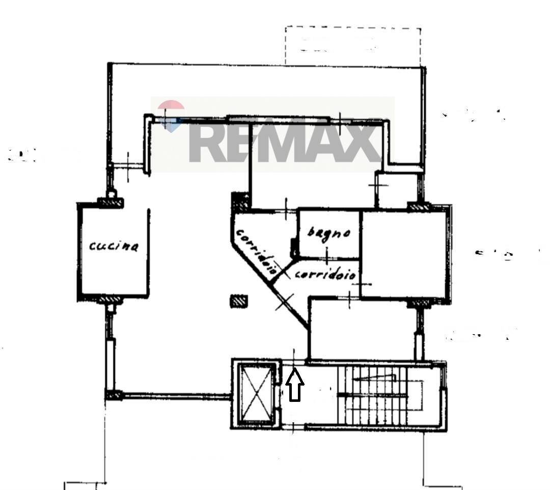 Pianta 2D - Four-room apartment Via città di Palermo
 
169, Bagheria - floor plans 1