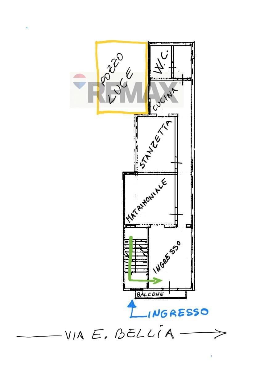 Pianta 2D - Two-room apartment Via Emanuele Bellia
161, Paterno - photo 2