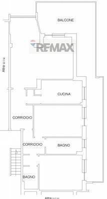 Pianta 2D - Three-room apartment Via Ugo Inchiostri
 
113, Roma - floor plans 1