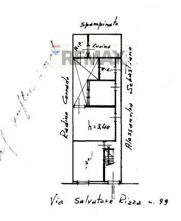 Pianta 2D - Casa indipendente Via S. Rizza
 
99, Floridia - planimetria 1