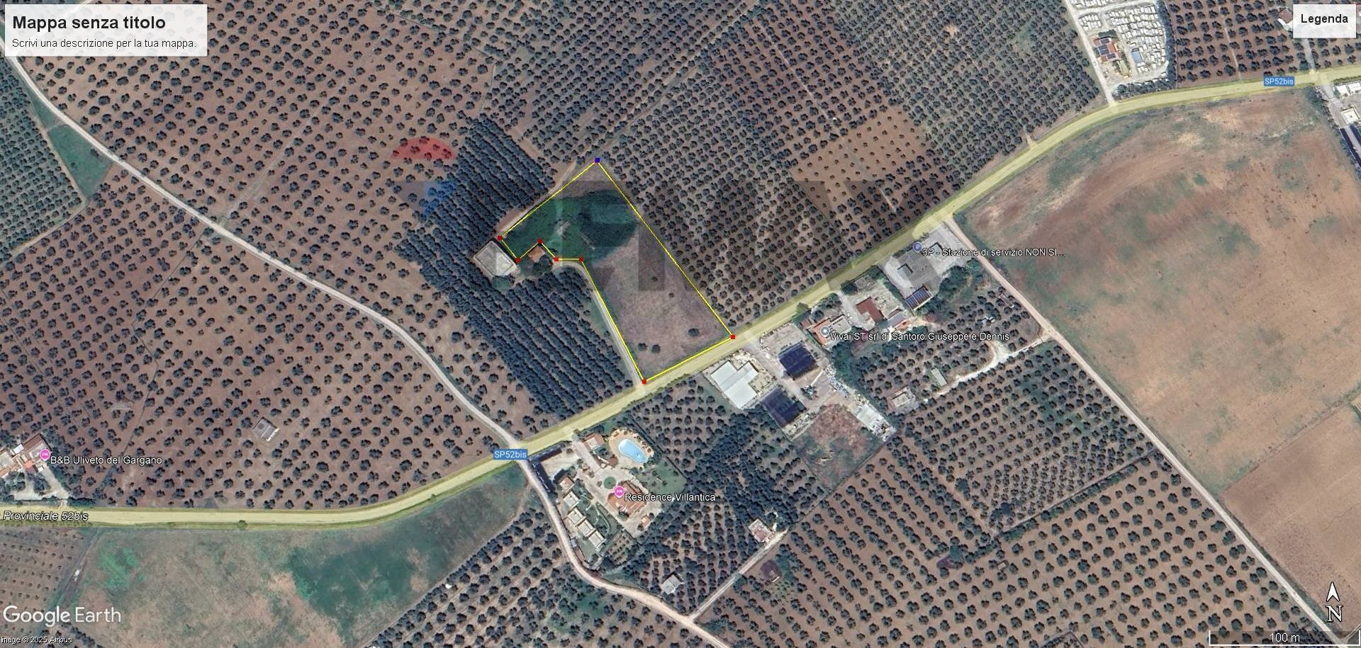 Posizione della mappa - Terreno edificabile Loc.  Piano Grande, Vieste - foto 2