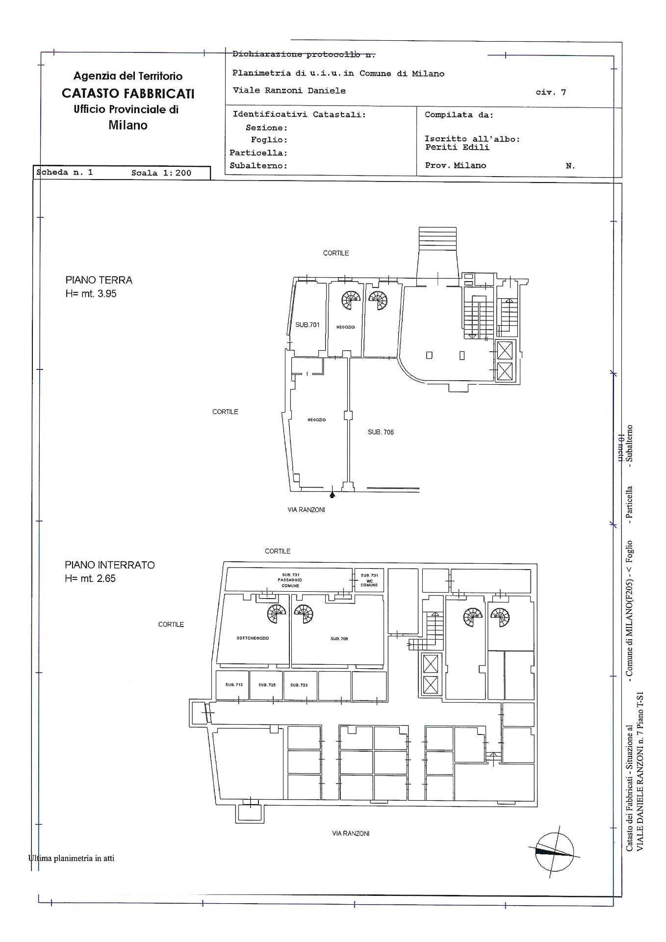 Foto 2 - Shop Viale Ranzoni
 
7, Milano - floor plans 1