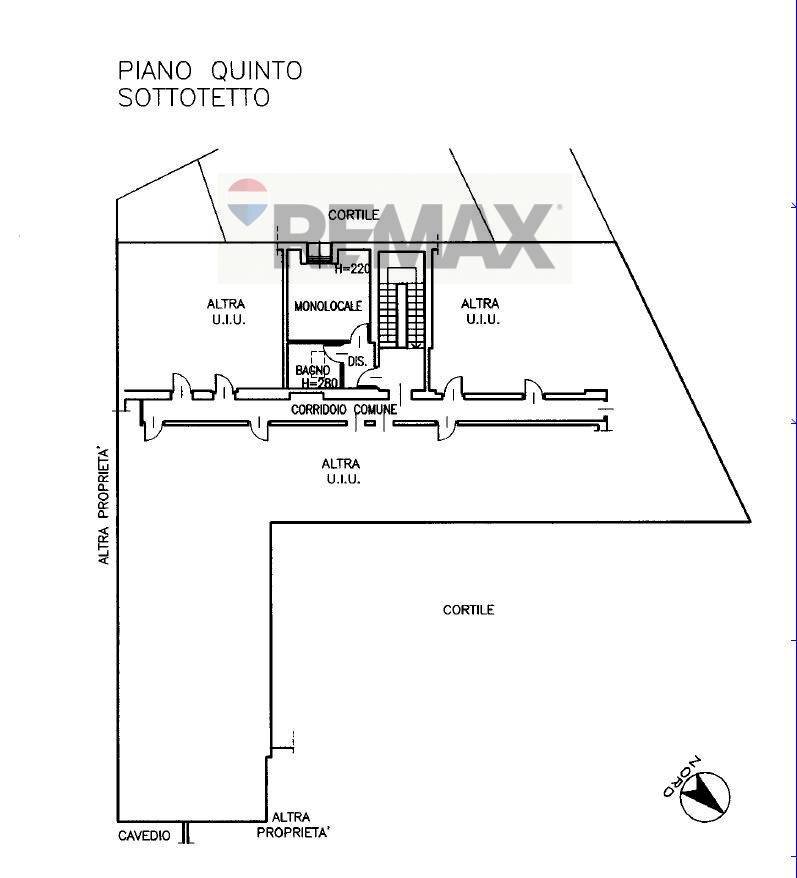 Pianta 2D - One-room apartment via pergolesi
 
19, Milano - floor plans 1