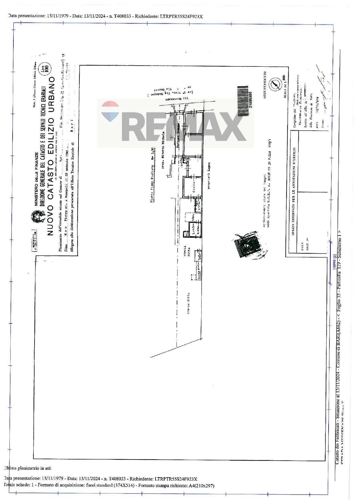 Pianta 2D - Terreno edificabile via Messenape
 
12, Bari - planimetria 1