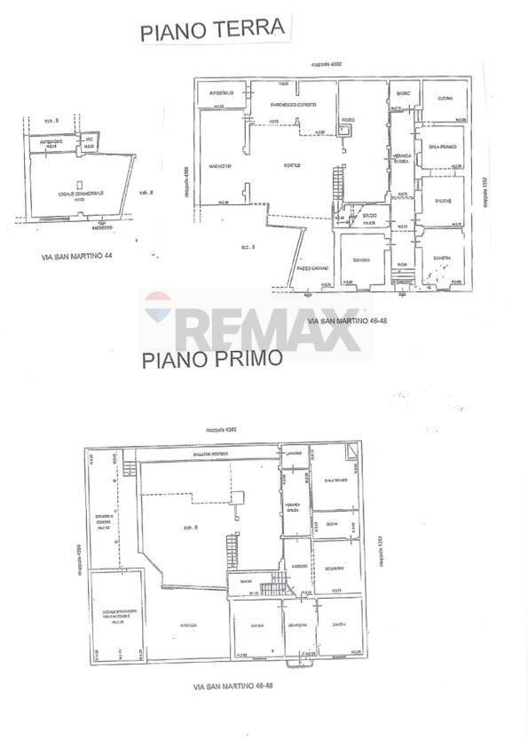 Pianta 2D - Independent house via San Martino
 
44-46-46, Selargius - floor plans 1