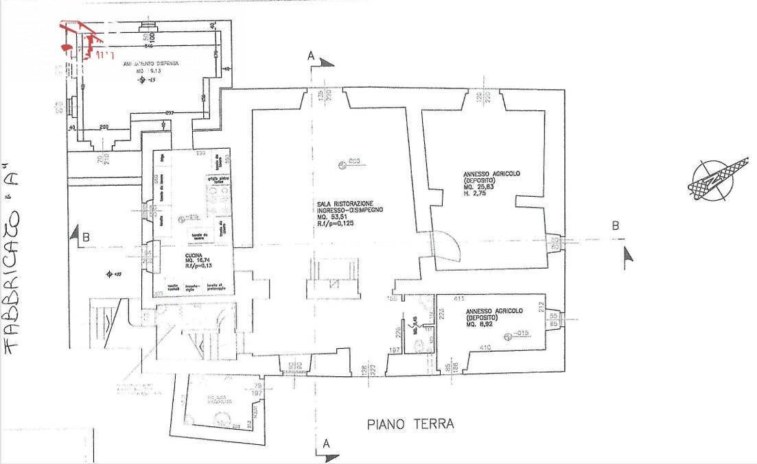 Foto 43 - Rustico località Fantino
 
1, Palazzuolo sul Senio - planimetria 1