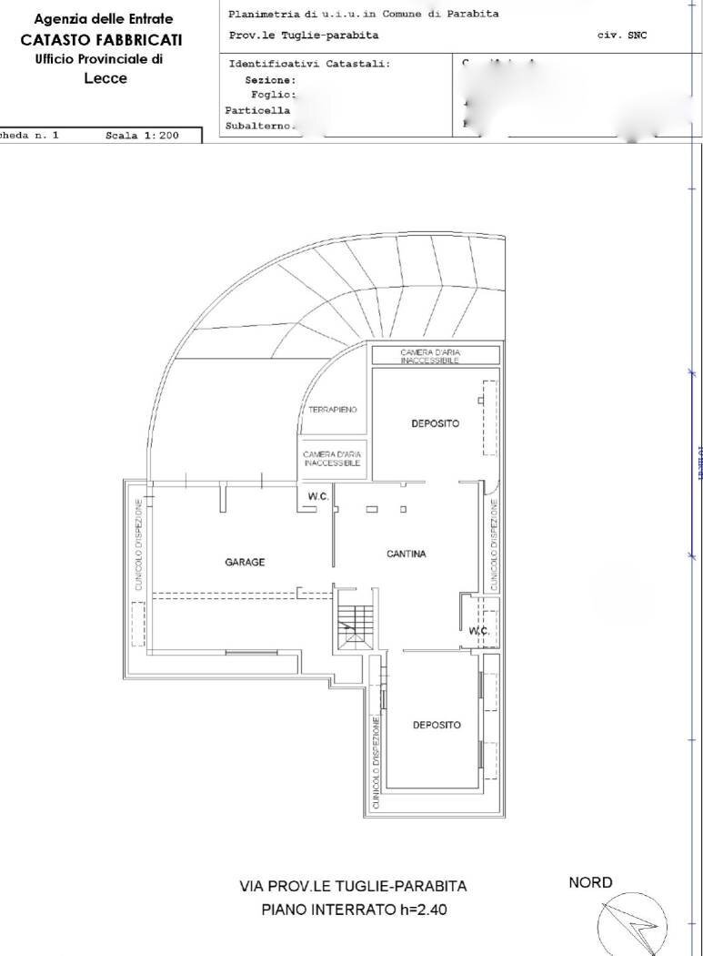 Villa via Provinciale Tuglie, Parabita - floor plans 1