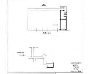 Planimetria - Negozio via Fratelli Cervi, San Giuliano Milanese - foto 1