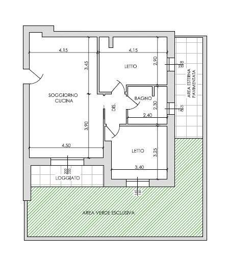 Foto 29 - Three-room apartment Via IV Novembre, Piacenza - floor plans 1