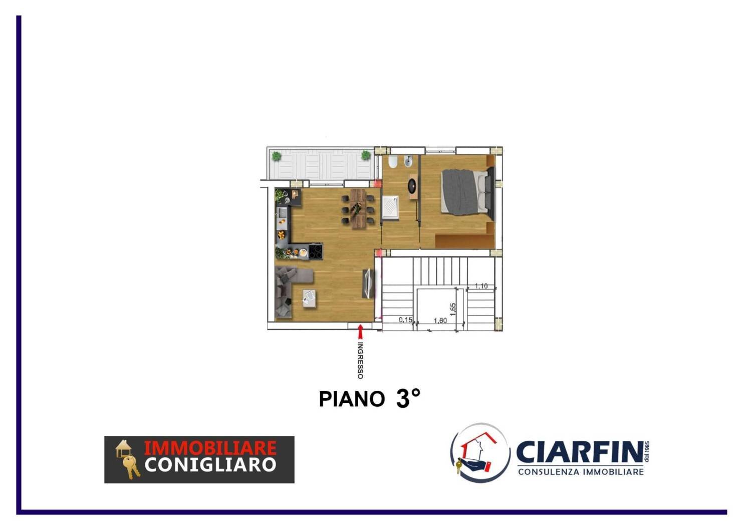 Appartamento via Mura di Pagano, Palermo - planimetria 1