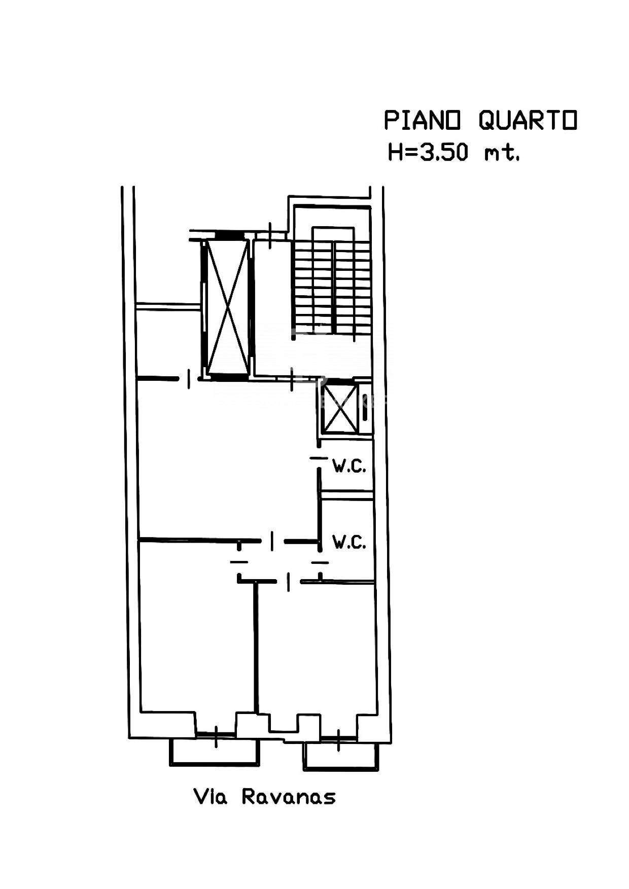 Foto 21 - Three-room apartment Via Pietro Ravanas, Bari - floor plans 1
