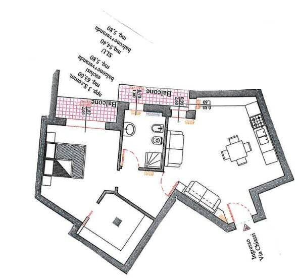 Foto 13 - Two-room apartment Mantova - floor plans 1