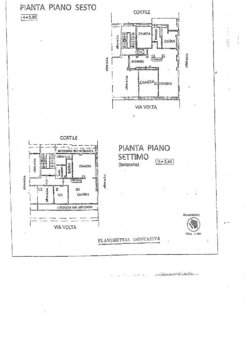 Planimetria - Quadrilocale via VOLTA, 9, Torino (zona Centro) - planimetria 1