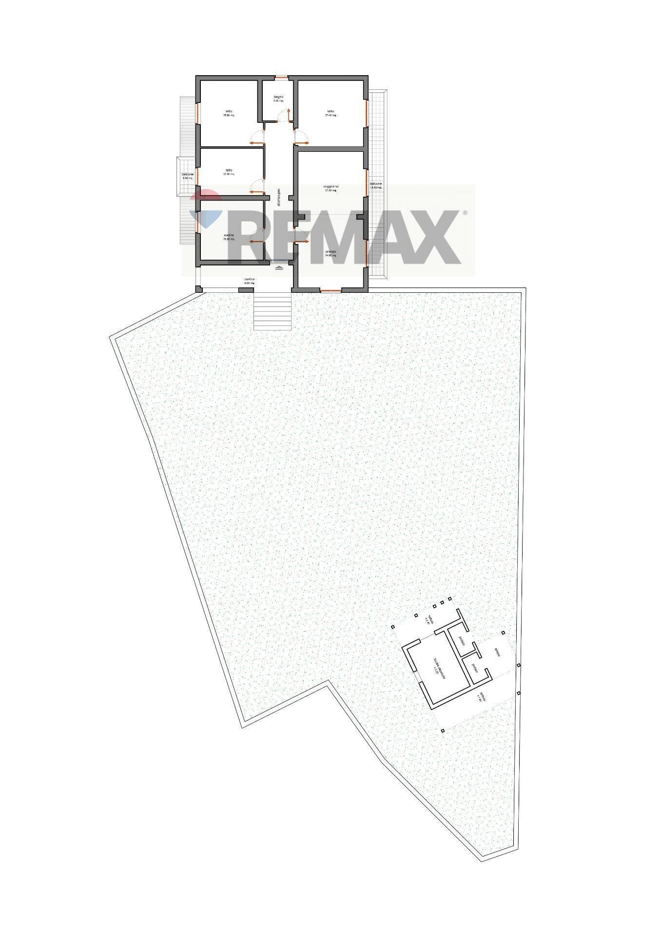 Pianta 2D - Semi-detached house via salita risi
 
3, Sant'Elia Fiumerapido - floor plans 1