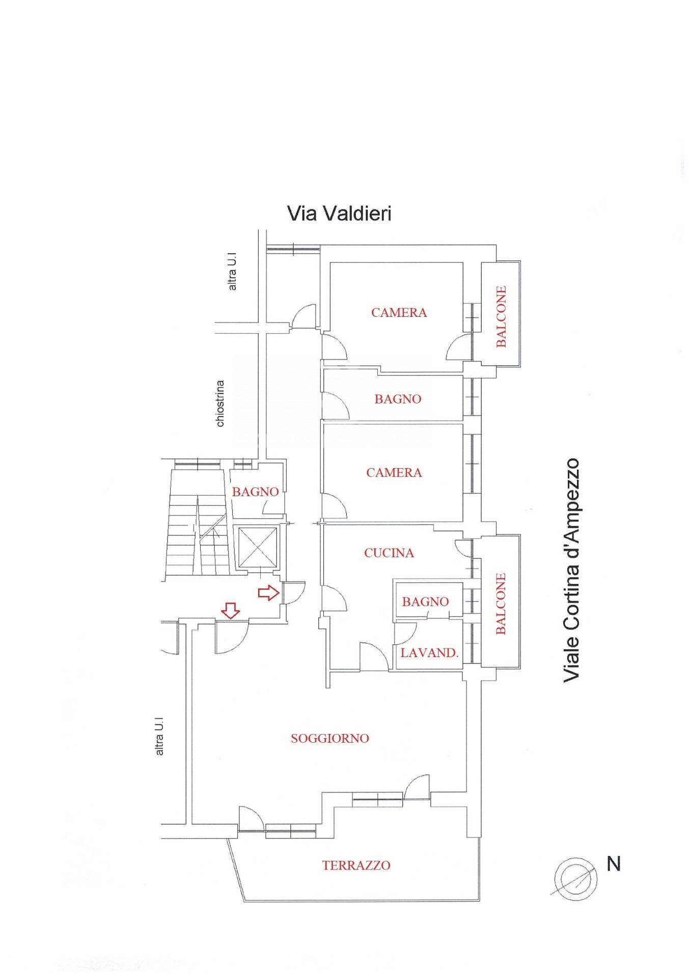 Foto 36 - Four-room apartment VIALE CORTINA D'AMPEZZO
 
99, Roma - floor plans 1
